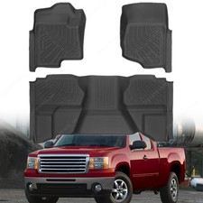 For 2007-2013 Chevrolet Silveradogmc Sierra Extended Cab Tpe Floor Mat Liner