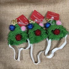 Cat Christmas Tree Hat Lot Of 3 NWT