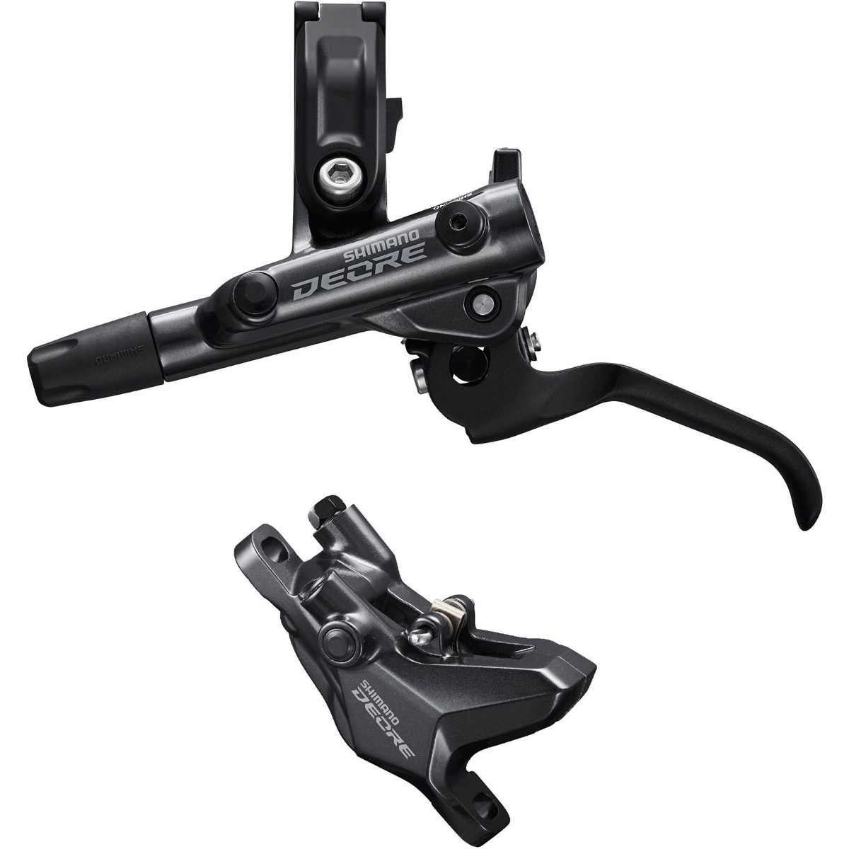 Тормозной рычаг Shimano BR-M6100/BL-M6100 Deore bled/крепление на стойке, 2 суппорта, задний