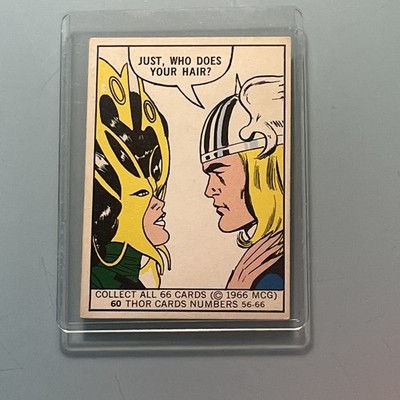 1966 Donruss Marvel Super Heroes Trading Card #60 MIGHTY THOR