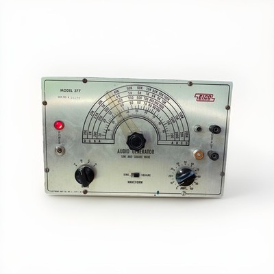 EICO Model 377 Audio Generator Sine and Square Wave Vintage Powers On