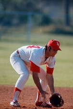 Bill Melton Chicago White Sox in action at a Major League Base- 1973 Old Photo 1