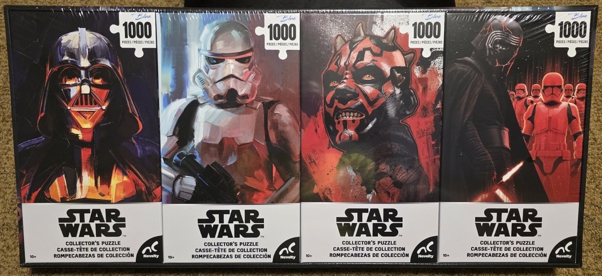 Disney Novelty Star Wars 1000 Piece Each Puzzles Lot of 4 New NIB