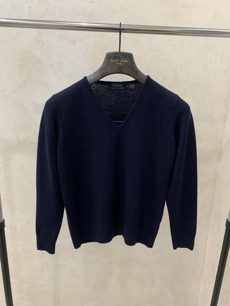 Women Polo Ralph Lauren Sweater Navy Wool S #1T85