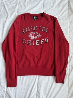 Kansas City Chiefs Sweatshirt Crew Neck Red Long Sleeve unisex size large￼
