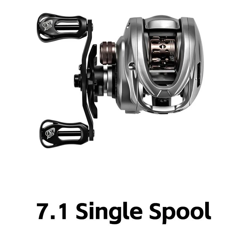 HICC50 Pro Baitcasting Reel 10+1BB Ultralight 7.1:1 8.1:1 BFS Fishing Reel - Image 3 of 4