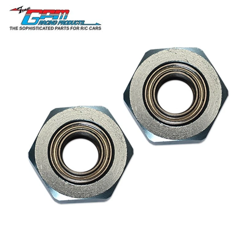 GPM Upgrades Aluminium Front Wheel Hex Adapter With Bearing TAMIYA DT-03 DT-04 - Image 4 of 4