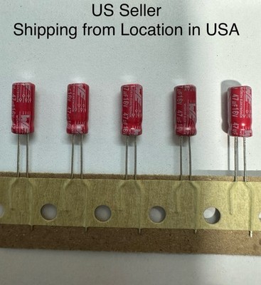 5 x Aluminum Electrolytic Capacitor 47uF 16V 20% 5x11mm WURTH Brand