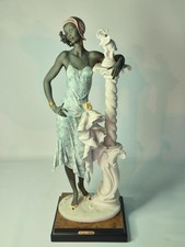 Florence Giuseppe Armani MAHOGANY Figurine 17.5" 44.5cm Tall Wood Base Naples