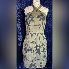 Guess Floral Halter Neck Dress - Green size 4