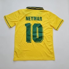 Brazil Retro jersey Yellow Color Futbol, name number jersey umbranded