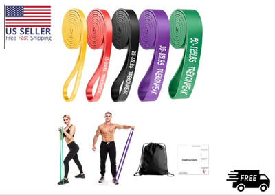 #ad #ad Heavy Duty Resistance Bands Set 5 Loop for Gym Exercise Pull up Fitness Workout $20.88