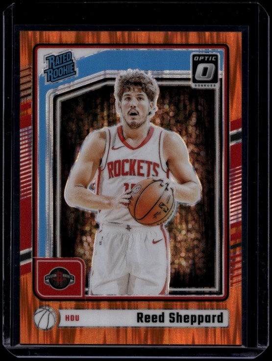 2024-25 Panini Donruss Optic Basketball Reed Sheppard #255 RC Orange Shock /225