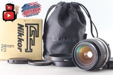  N MINT in BOX Nikon Ai Nikkor 24mm 2 MF Wide Angle Lens w/Hood HK-2 From JAPAN