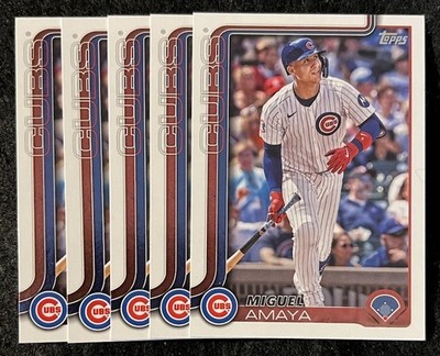 2025 Topps Series 2 - Miguel Amaya - Cubs - #406 - LOT OF 5 - NM/Mint