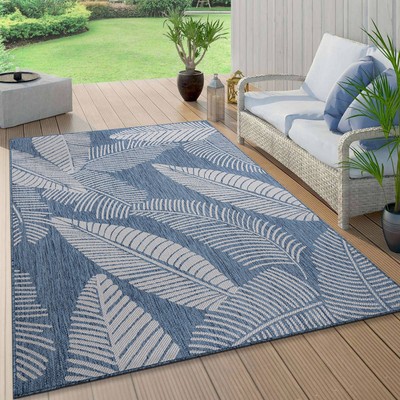 Rugshop Outdoor Rug 8x10 Distressed Palm Leave Textured Rug Outdoor Patio Rugs