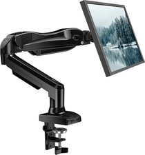 HUANUO Single Monitor Arm Desk Mount 13–32" VESA 75/100 Tilt Swivel Black