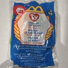 Ty Beanie Babies Smoochy the Frog McDonald's 1999 Fast Food Toy