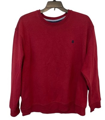Izod Advantage Performance Sweatshirt Men's 2XL Red Long Sleeve Fleece
