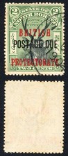 North Borneo SGD38a 2c perf 14.5-15 Post Due Fine used Cat 35 Pounds