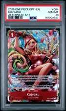 2025 ONE PIECE OP11-A FIST OF DIVINE SPEED ALTERNATE ART #004 KUJYAKU PSA 10