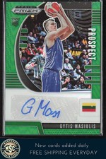 Gytis Masiulis 2020 Panini Prizm Collegiate Prospect Autographs Green #PA-GM