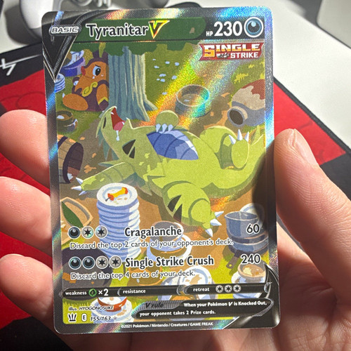 Nintendo Tyranitar V Alt.Battle Styles Ultra Rare Full Art Holo 155/163 EN 230HP