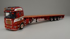 WSI 1:50 Ashley Haulage  Scania R480 with extending flat trailer 02-1258 M3