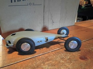 Vintage '50S Teardrop Tether Car (For Parts Or Repair)