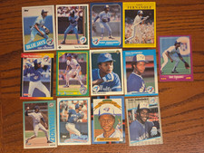 Tony Fernandez Baseball Card Lot - 13 cards with 1985 Topps Rookie
