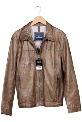 MILESTONE Jacke Herren Anorak Jacket Kurzmantel Gr. EU 52 Leder Baum... #kiok03i