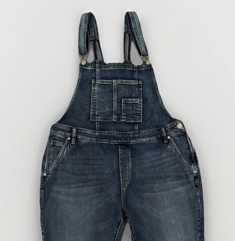 Mono vaquero plateado para mujer talla grande elástico pierna cónica cremallera lateral 38x27 Foto 2 de 4