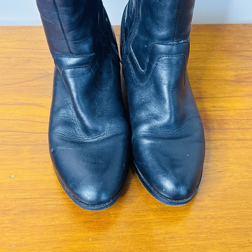 Hush Puppies Womens Yara Knee High Riding Boots Black Leather Size 7 - image 3 of 4