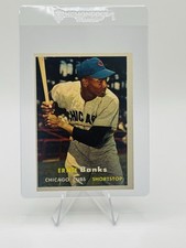 1957 Topps ERNIE BANKS #55 - VG-EX