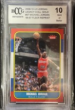 2009-10 UD Jordan Legacy Coll. Gold  #97 Michael Jordan Rookie Reprint Gem 10