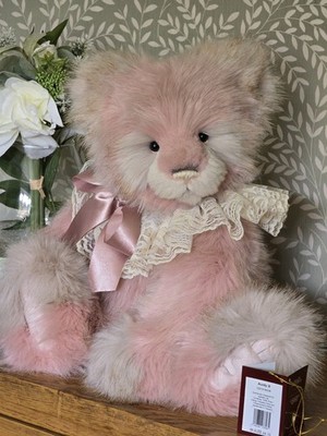 Charlie Bears Tante B 51 cm seltener Bär neuwertig mit Etikett Secret Collection