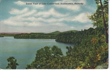 Old Vintage Scenic View of Lake Cumberland, Southeastern, Kentucky Postcard
