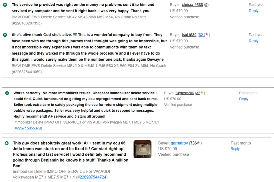 SERVICIO INMOVILIZADOR ELIMINACIÓN APAGADO para VW AUDI Volkswagen ME7.1 ME7.5 ME7.1.1 Foto 2 de 2