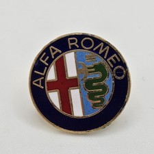 Vintage Alfa Romeo Vintage Enamel Pin Italian Automotive Crest Collectible