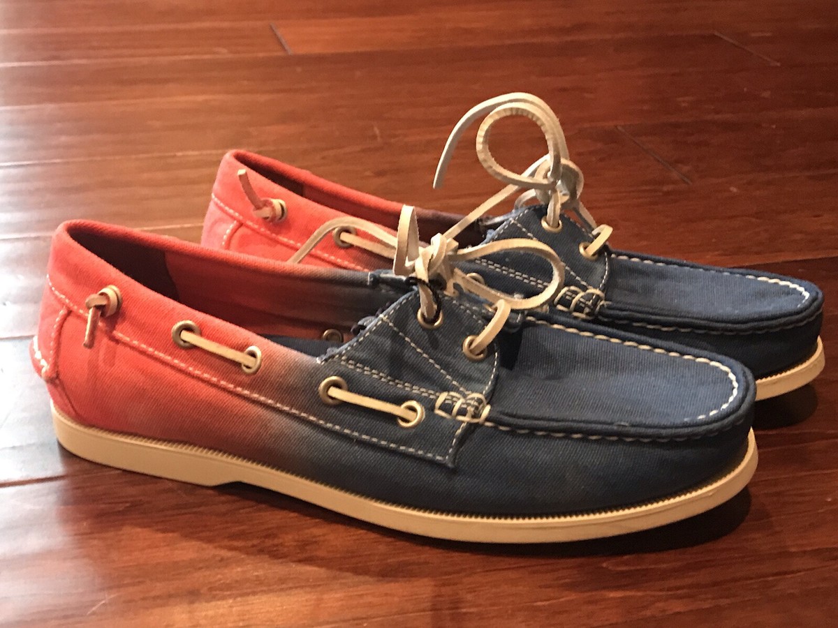 Ralph Lauren Polo Newport Merton Tye Dye Blue Red White Lace 