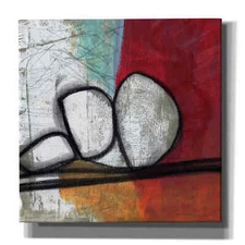Epic Graffiti "Red Abstract" by Linda Woods, Giclee Canvas Wall Art