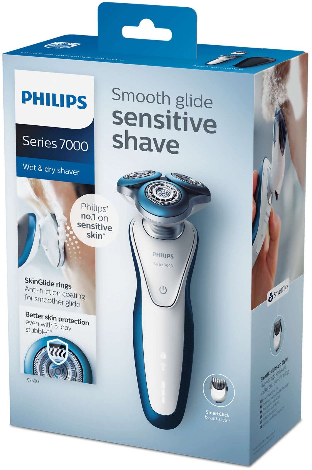 Me functie Voorlopige naam Geniune Philips Series 7000 S7520 Wet & Dry Electric Mens Shaver | eBay