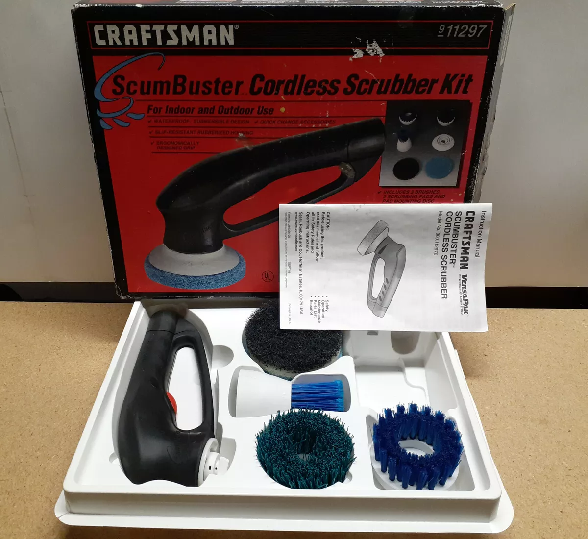 Black and Decker Craftsman Scumbuster Cordless Scrubber Kit