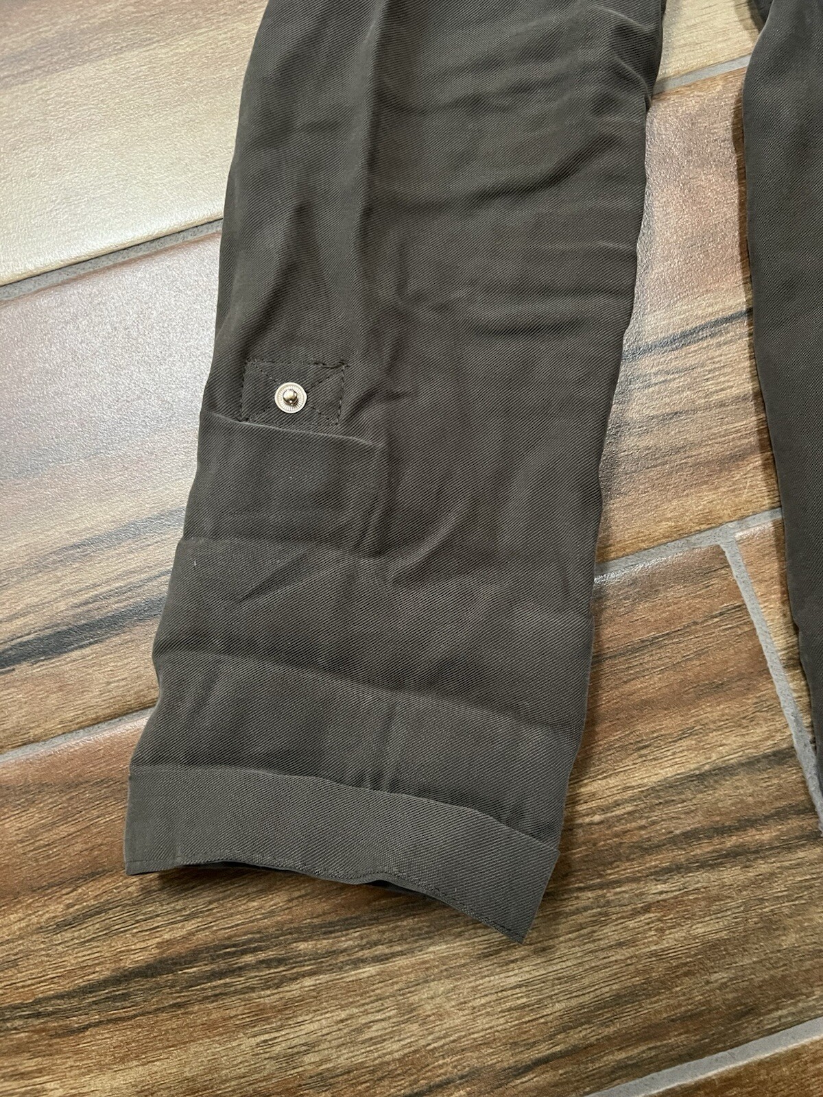 Zara Basic Utility Jacket Olive Green Size Small … - image 9