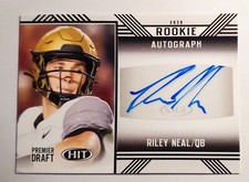 2020 Sage Hit Football Riley Neal Rookie Auto #A-29 Browns, Ball State 