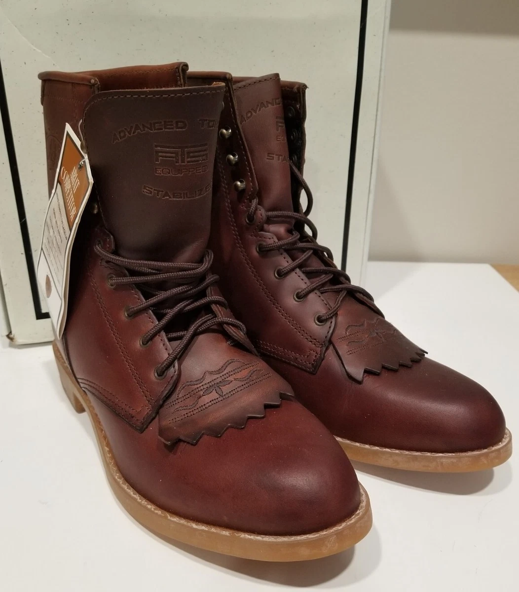 Ariat Roper Lace Up Lacer Boots Size 8 Men s Brown Leather Competitor A2