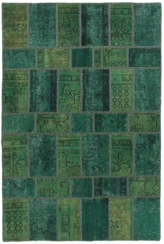 Fein Patchwork Stone washed Perserteppich Orientteppich 2,00 X 1,37 - Picture 7 of 7