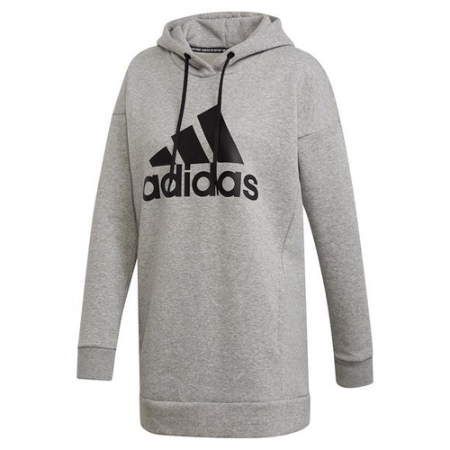 Adidas EB3801 Damen Must Haves Badge of Sport Hoodie Medium Grey Heather Small - Bild 6 von 6