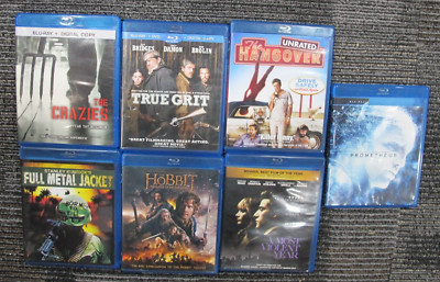 Bluray Lot Bundle - Prometheus, Hobbit, Crazies, Hangover, True Grit, More