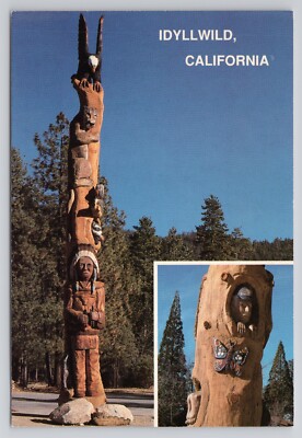 Wood Sculpture Idyllwild California Postcard | eBay